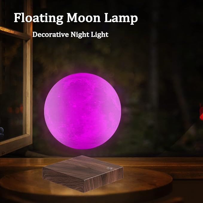 VGAzer 16 Colors Floating Moon Lamp Magnetic Levitaion Lamp-Night Light for Home Bedroom