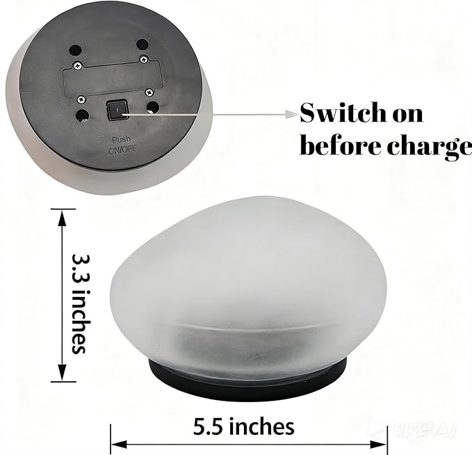 Solar Rock Garden Lights 2 Pack, Waterproof Outdoor Stone Lights, Warm White LED for Yard, Lawn, Pathway, Patio Decor