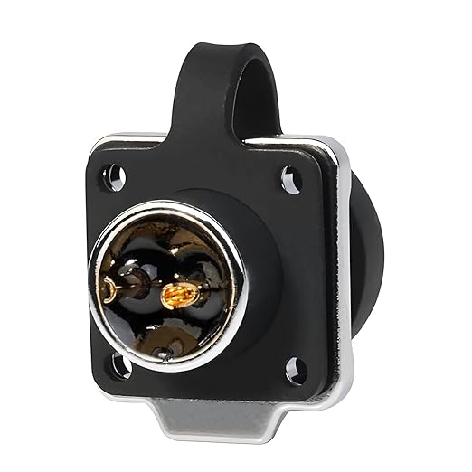 CNLINKO LP-12 2 Pin Connector IP68 Waterproof Circular Electrical Plug for Outdoor Equipment Solar Industrial Machinery DC 12V Flange Mount Metal-Reinforced Kit (2-Pin)