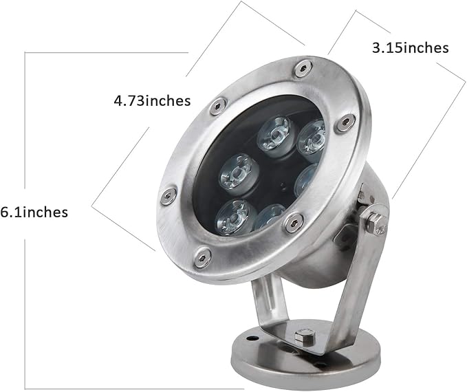 JSN&PC LED Pond Light 2 Pack 18W RGB Color Changing with 60W AC 12V Transformer,with Remote Controller & IP68 Waterproof Joint for Party Swimming Pool Fountain Water Rockery Grass Land