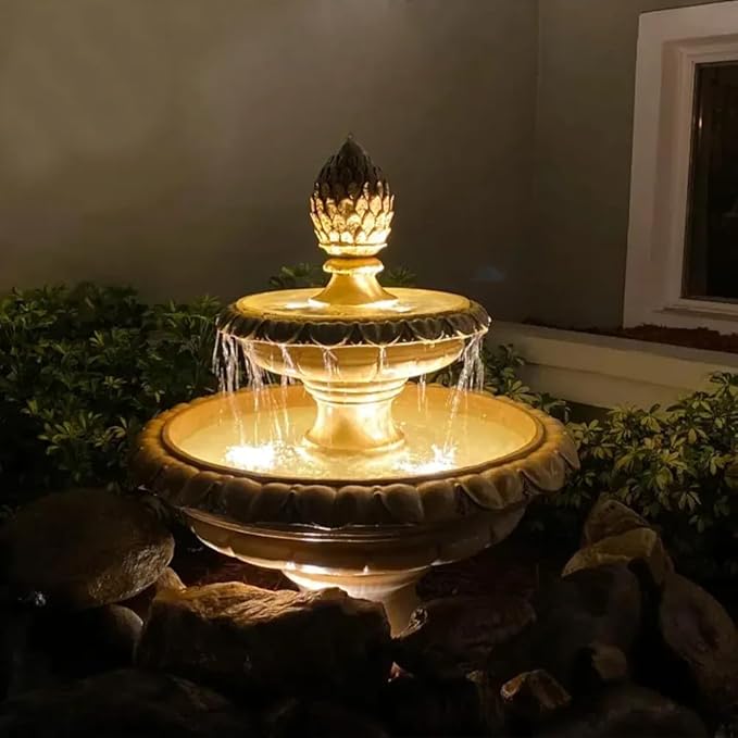 VOLT 12V 3W Color Changing RGBW IP68 Mini Brass LED Outdoor Underwater Light (Bronze) for Fountains & Ponds