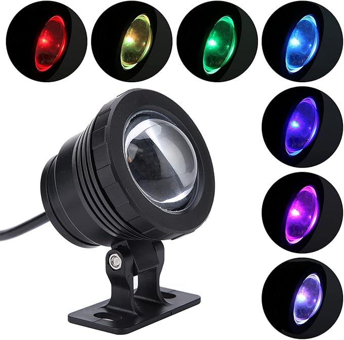 Pond Lights, LED Underwater Submersible Colorful Landscape Spotlights with Remote Control Fish Tank Lights Fountain Lights for Fish Aquarium Tank Garden Yard Pool