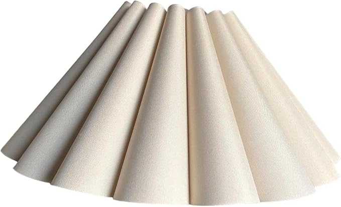 Generic Cloth Lampshade Floor Lamp Shade Simple Decorative Easy Assembly Petal Table Lamp Shade Floor Light Cover for Home Decor, Khaki