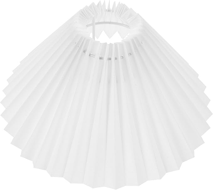 Pleated Lamp Shade for E27 Table and Floor Lamps Accordion Light Cover Softens Bright Light for Bedroom Living Room Study Decoration 9.84X9.84X6.3 Inches