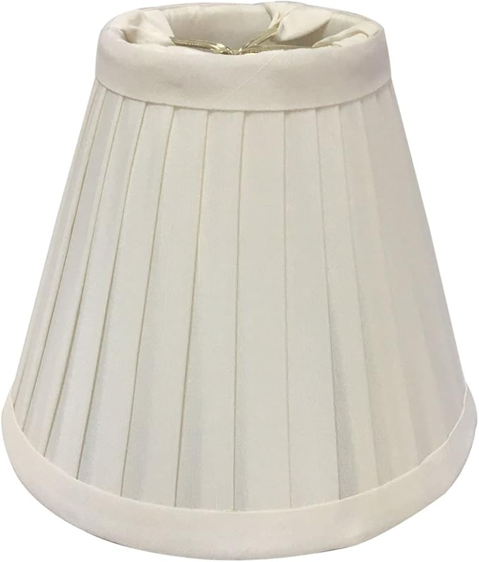 Royal Designs, Inc. CS-841WH Pleated Empire Chandelier Shade, 3 x 6 x 5, White