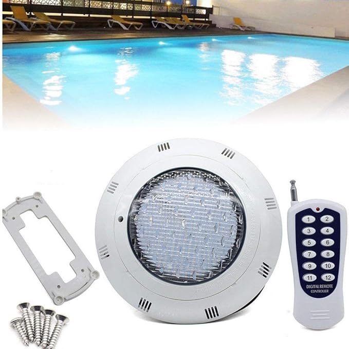 12V 36W Pool Light Underwater Color-Change LED RGB with Remote Submersible Led Light Waterproof LED Inground Swimming Pool Light