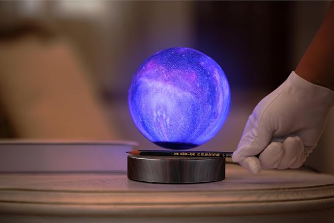 VGAzer Levitating Moon Lamp Floating and Spinning in Air Freely with 16 Colors LED Galaxy Moon Lamp Lights,Unique Gift & Decorative Lamp for Kids Lover Friends