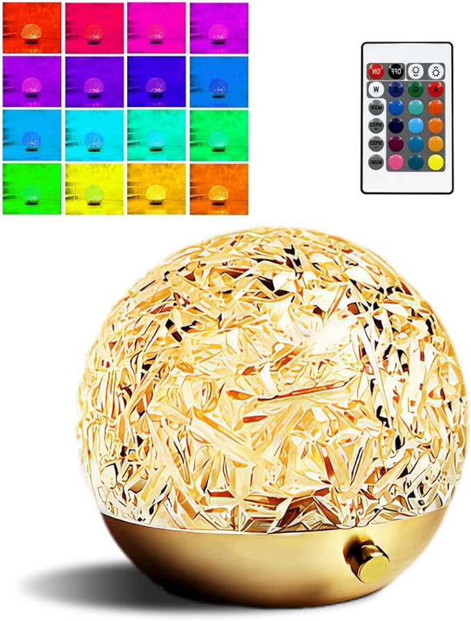Water Wave Dynamic Projection Atmosphere Lamp, Ocean Wave Light Projector Lamp, Water Ripple Night Light Projector 3D Water Wave Lamp Sunset Lights Table Lamp for Home Bedroom Decors (16-Color Light)