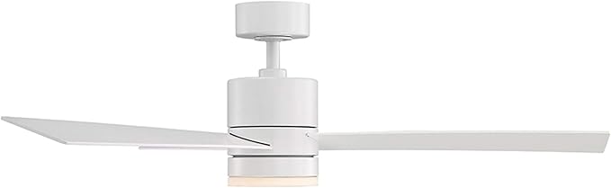 WAC F-081L-MW San Francisco 52" Outdoor Ceiling Fan with Lights and Remote Control, Matte White