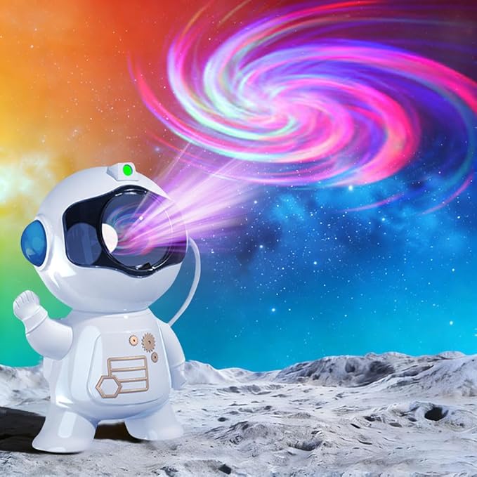 Astronaut Galaxy Projector, 8 Modes Starry Night Light with Remote Control, 360° Adjustable Magnetic Head, 5W LED Nebula Lamp for Bedroom, Kids Room, Game Room, Ceiling, Gift for Christmas Birthday