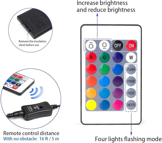 SHOYO Pond Lights Colored with Timer, Underwater Fountain Lights Submersible Memory Dimmable IP68 Waterproof Spotlights for Outdoor Garden Yard Lawn Water Pond Fountain (6 Lights)