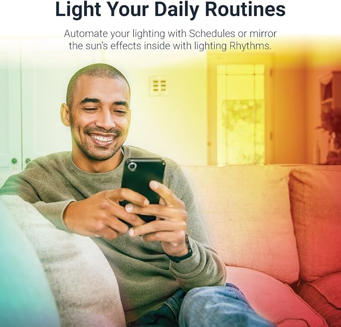 HALO HLB4069WZRGBWMWR 4” Smart Wi-Fi Slim Canless LED Downlight Powered by WiZ Pro, Dimmable Full Color with Smart Home Integration| (Pack of 4)