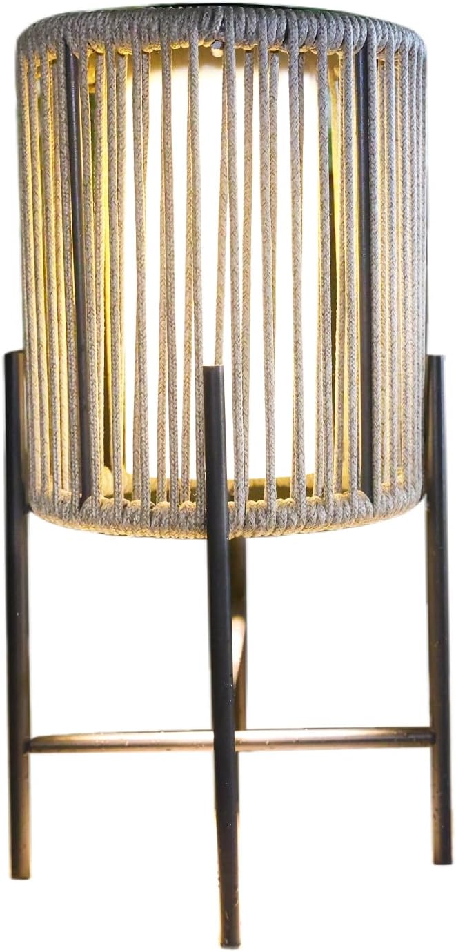 EcoGreen Solar Floor Lamp, 9.45 x 17.72in Outdoor Balcony Decorative Light, Patio LED Solar Light,8~10hrs Auto Operation, Waterproof, Warm White Glow