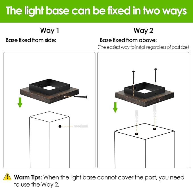 Mlambert 10 Pack Solar Post Lights Outdoor, Waterproof Fence Cap Lights for Deck, 4x4 6x6 Wooden Vinyl Outdoor Light with Shinning Effect, Brown