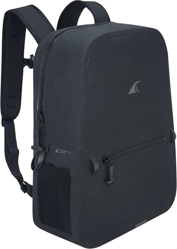 Breakwater Supply™ Waterproof IP68 Submersible Backpack with Airtight Zippers | Laptop Travel Outdoors | Fogland 25L 20L 15L | 100% Waterproof, Submersible, Airtight Zippers, Travel Outdoors