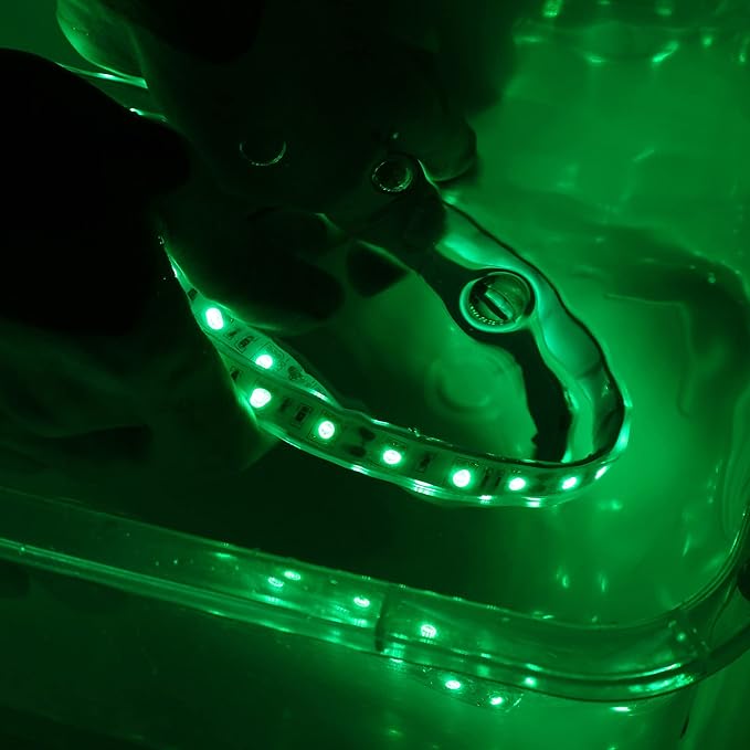 Boat Lights, Green LED Light Strip Underwater 12 Volt IP68 Waterproof Outdoor Lighting Products Boat Accessories Navigation Boat Lights Bow and Stern Led for Pontoon Kayak Pool Fish Marine...