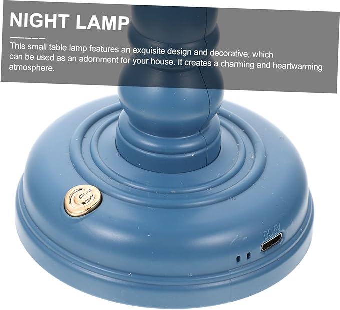 Angoily Smart USB Table Lamp Retro Palace Lantern Ornaments Desk Lamp Aesthetic Cordless Night Light