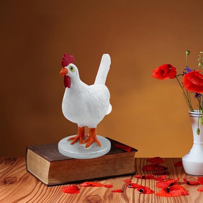 Chicken Egg lamp, LED 3D Hen Egg Lamp Cute Night Light, Resin Chicken Eggs Night Light with USB for Study Room Decoration, Easter, Christmas, Birthday Gifts