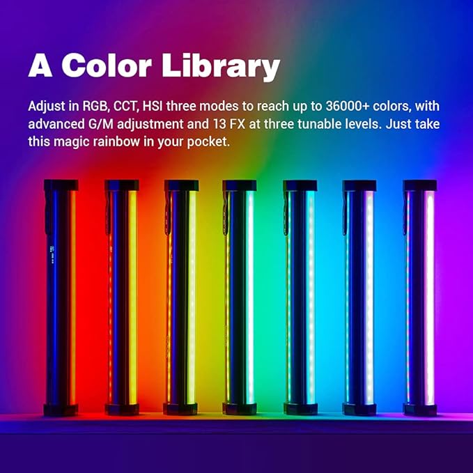 Godox TL30 RGB Tube Light LED Light 8W 2700K-6500K Built-in Lithium Battery Smartphone APP Control (Godox TL30-K4)