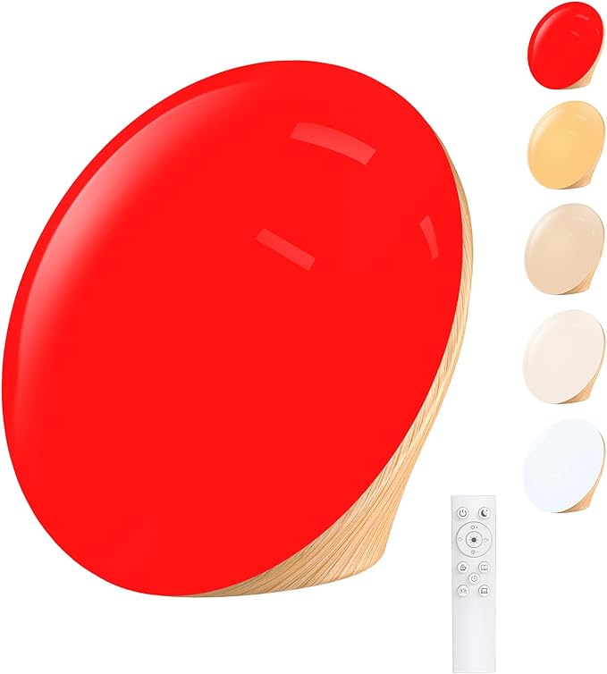 LASTAR 10000 Lux Sun Lamp, 670nm Red Night Light with 5 Color Temperatures, 5 Brightness Levels, 4 Timer Settings, Smart Touch & Remote Control