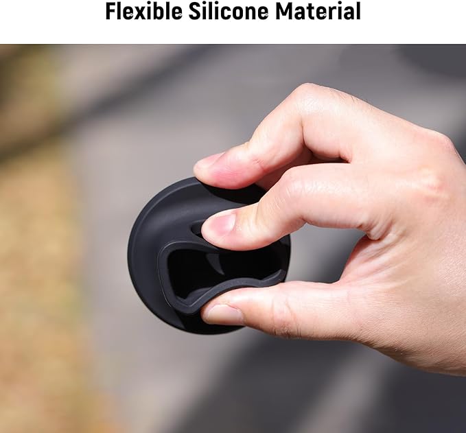 NEEWER Silicone Stand Base & Basics Magnetic RGB Light Compatible with DJI OSMO Pocket 3 Gimbal Camera & Creator Combo Accessories, ?64mm Nonslip Soft Stable Anti Scratch Desktop Mount Support Base