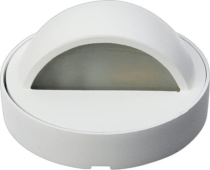 VOLT Cast Brass 12V Deck Light (White) for Low Voltage Landscape Lighting on Outdoor Patio, Railing, Step, Fence & Dock