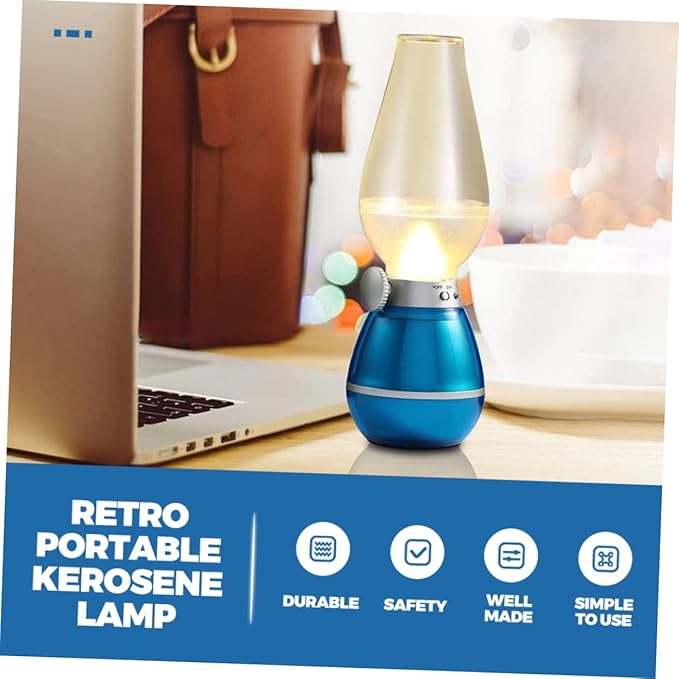 Handheld Rechargeable Retro Light Multi-Functional Led Lamp for Indoor Decorative Lighting Random Color
