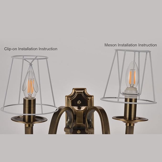 3Pcs Small Lamp Shade, E14 Clip on Lampshades Drum Pleated Fabric Lamp Shades Replacement for Table Floor Wall Lamps, Pendant Light, Chandelier, Bedroom Hotel Decor, 3.3x4.7x4.3 inch (Light Gold)