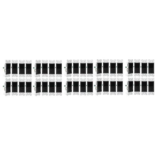 Greencycle Black 3 Way Light Switch,40PK Three Way Single Pole Switches, 15A 120-277V Rocker Paddle Wall Switch,On Off Switches, Self-Grounding, UL Certified,Residential and Commercial Grade