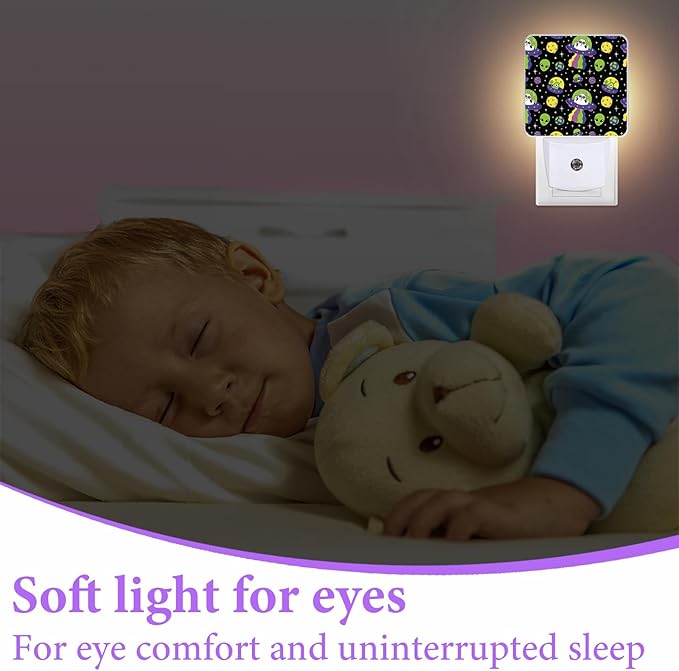Alien Night Light,Funny Cat Night Lights Plug into Wall,Led Lamp for Stairway/Hallway/Bedroom 0.5W Nightlight Sleep Friendly