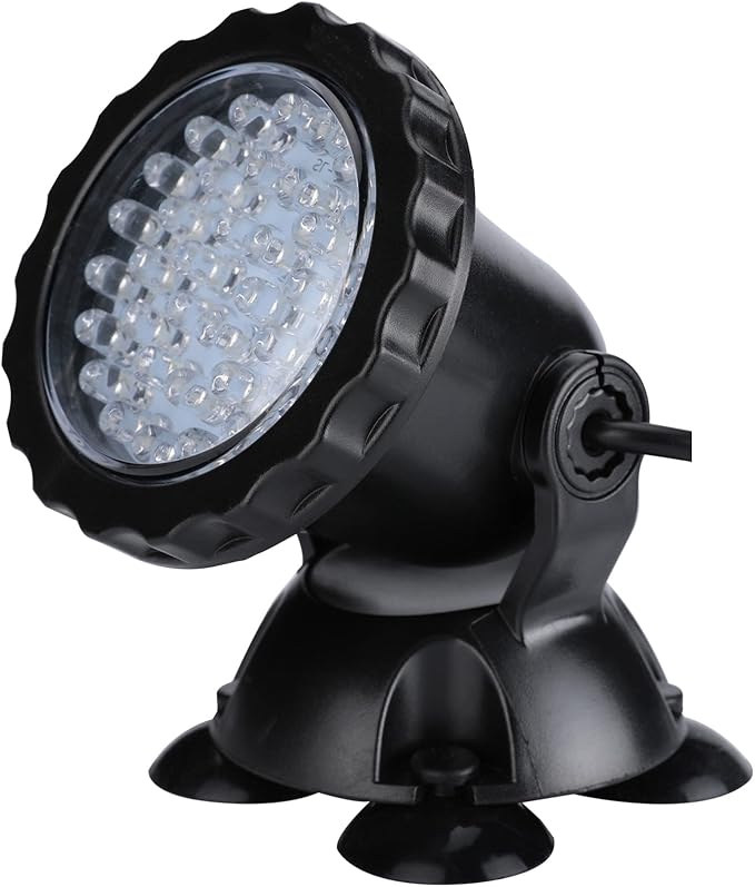Pond Lights Underwater Fountain Light 3.5W Color Changing Submersible Spotlight with 36-LED Bulbs Underwater Light Waterproof IP68 Pool Light for Pond Aqaurium Garden Fish Tank