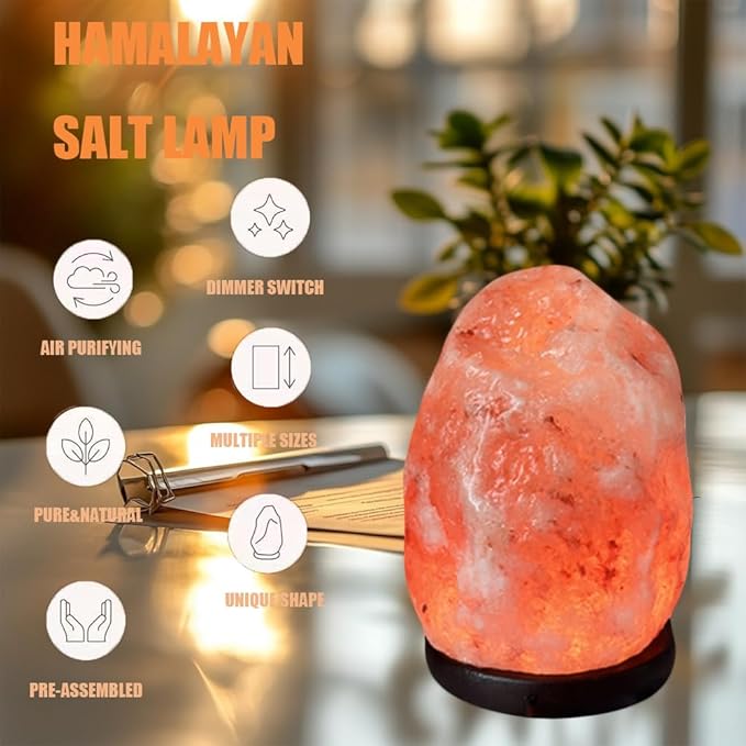 16 Colors Remote Salt Himalayan Salt Lamp Natural Crystal Salt Rock Lamp Hand Carved Night Lights, USB Salt Crystal Lamp Remote Control Salt Lamp for Home Decor and Gift (5.5lb)
