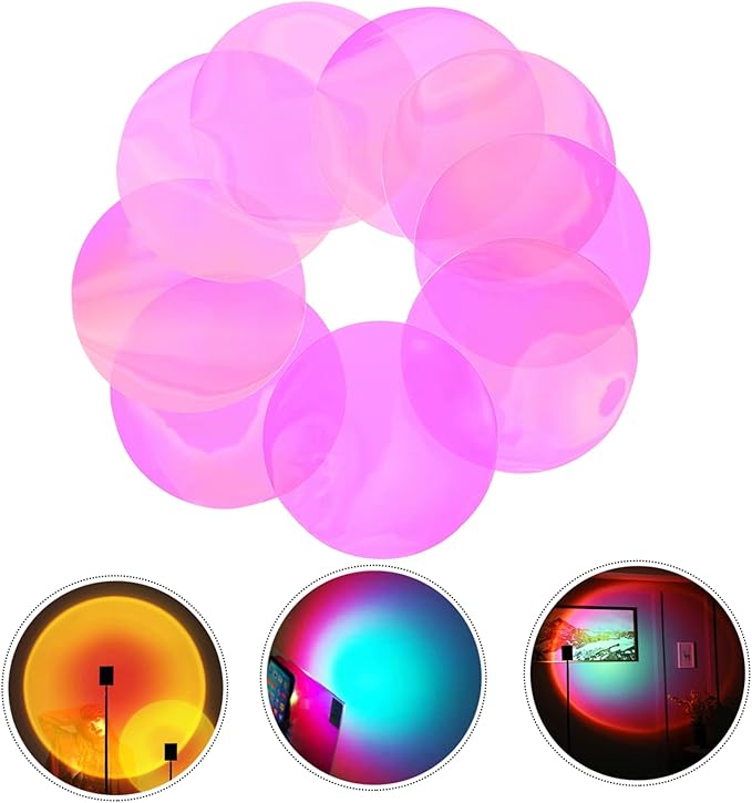 DOITOOL Pcs Mm Camera Filter Sheet Delicate Weight and Portable Film for Camera Sunset Light Atmosphere