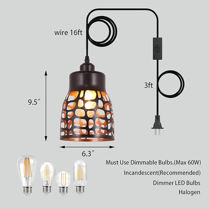 Pendant Light Industrial Vintage Pendant Lamp Retro Farmhouse Ceiling Hanging Light Fixture Black Metal Creative Geometric Diamond Shade Pendant Lighting for Kitchen Island