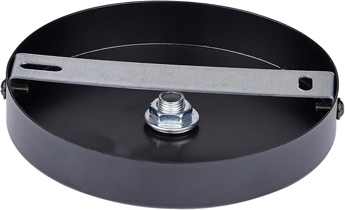 Arturesthome 4.7" Black Ceiling Canopy Light Kit Rewind Single Hole with Hardware,Ceiling Plate for Pendant Lighting or Chandelier,Easier to Install Than Standard Canopies
