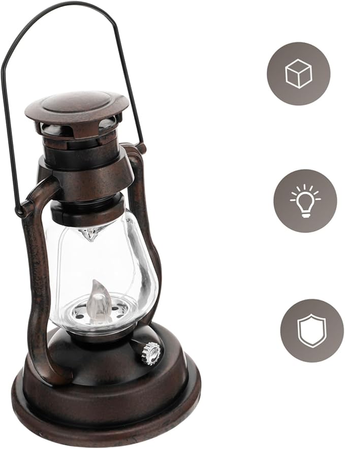 GLEAVI 1pc Vintage Kerosene Lantern Rechargeable Design for Home Decor Festive Events and Bar Settings Chic Handheld Light for Warm Atmosphere Battery Not Included
