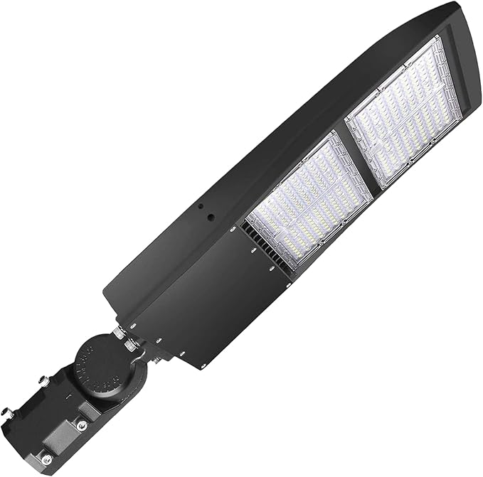 480V 300W LED Parking Lot Light, 42000LM LED Shoebox Street Flood Light (1000W MH/HPS Equiv.), 5000K Dimmable Commercial Area Lighting with 20KV Surge Protection, IP65 277-480V UL&DLC Listed