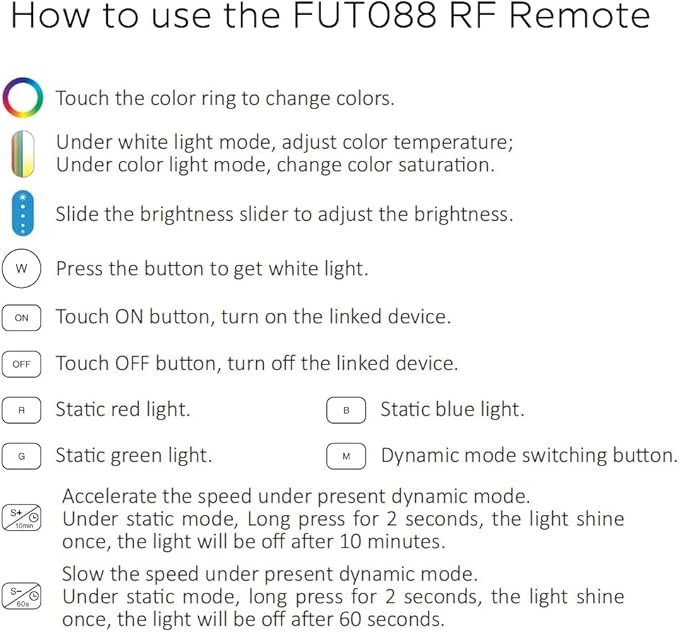 DC12-24V FUT043A+ Remote Control Indoor RGB CCT LED Controller Kit (5in1 Remote kit)