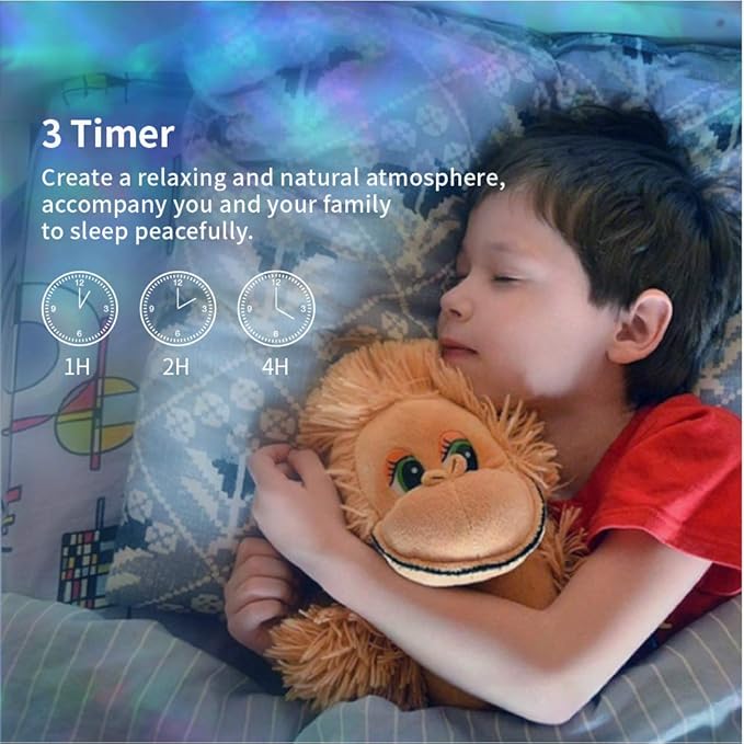 TOMNEW Ocean Wave Projector Sound Machine, Night Light Projector with Remote Control Timer 8 Colors LED Lighting Modes Water Lamp for Kids Adults Bedroom Living Room Party Decorations Gift (White)