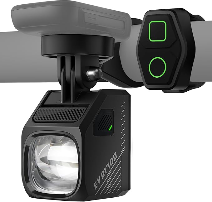 Magicshine EVO 1700 Underneath Mounted Bike Lights for Night Riding,USB-C Rechargeable Bike Headlight, IPX 6 Waterproof Bike Front Light for Road Urban Cyclists