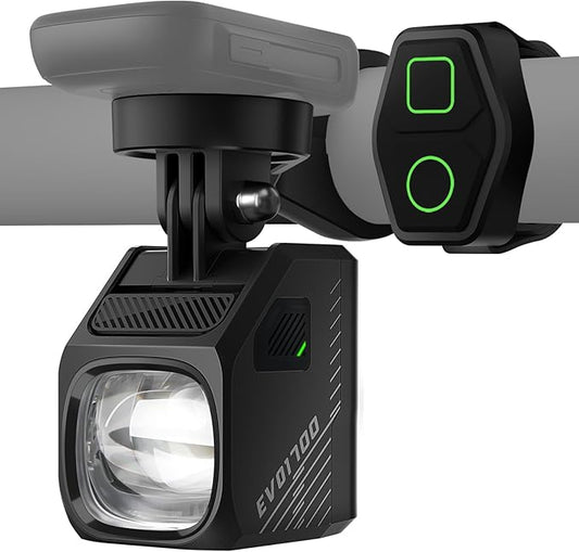 Magicshine EVO 1700 Underneath Mounted Bike Lights for Night Riding,USB-C Rechargeable Bike Headlight, IPX 6 Waterproof Bike Front Light for Road Urban Cyclists