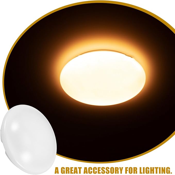 iplusmile Replacement Mushroom Ceil Shade, Plastic White Flush Mount Ceiling Light Cover Lamp Dustcovers for Wall Sconce Chandelier Lamps Ceiling Lighting Fixtures 18.7cm