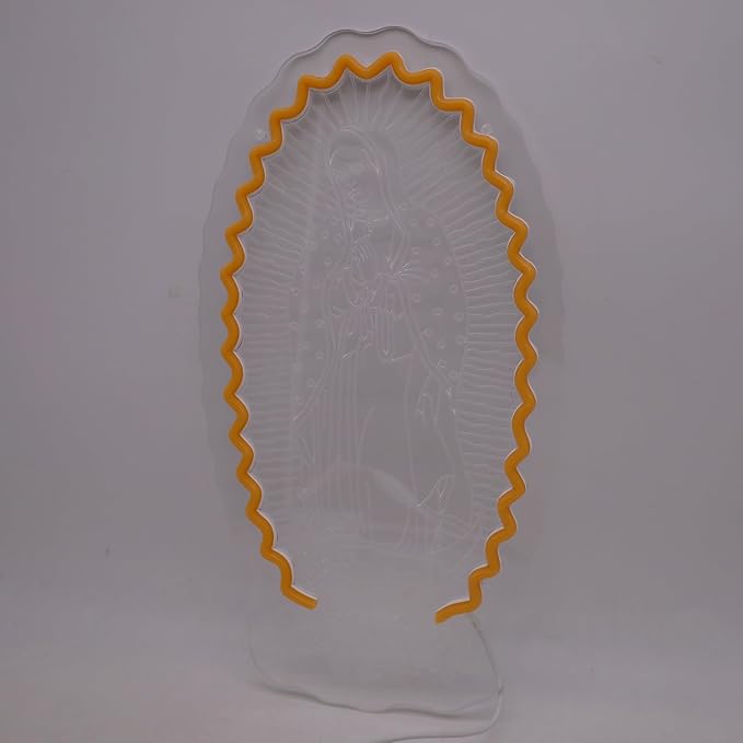 Mary Virgin of Guadalupe Neon Sign Our Lady of Guadalupe Led Light Up Sign For Prayer Room Wall Decor Gifts
