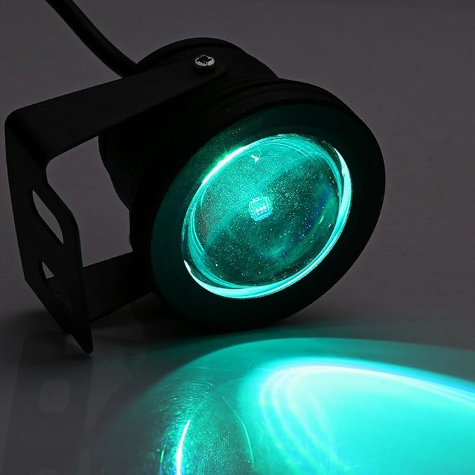 eecoo LED Underwater Light, IP68 Waterproof, Pool Light, 12V 10W Spotlight for Pond, Garden, Fountain, Outdoor Landscape Lighting