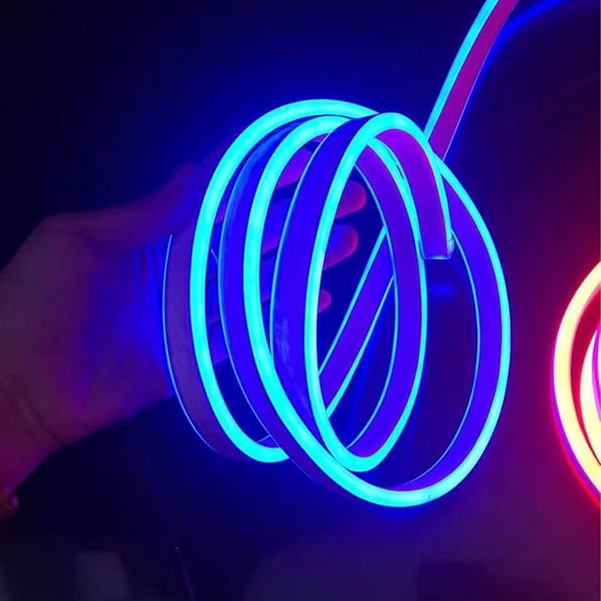 LED Neon Light Cord with Remote Control - Flexible, 150FT IP67 Waterproof, Music Sync, App-Controlled for Gaming & Bedroom Decor
