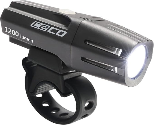 CECO USA 1200 Lumen USB Rechargeable Bike Light – Tough & Durable IP67 Waterproof & FL-1 Impact Resistant – Super Bright Model F1200 Bicycle Headlight – for Commuters, Road Cyclists & Mountain Bikers