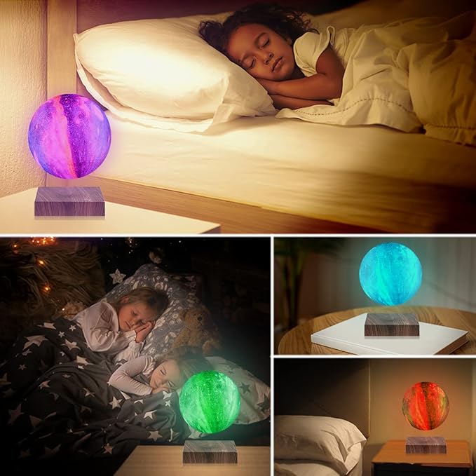 VGAzer Levitating Moon Lamp – Floating Globe Ball Lamp-16 Colors Galaxy Moon Lmap