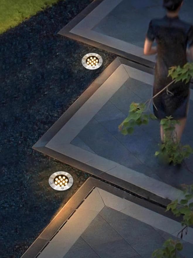 15W AC 120V LED Outdoor Exterior Buried Spot Light Fixture Underground Flood Lamp Waterproof IP65