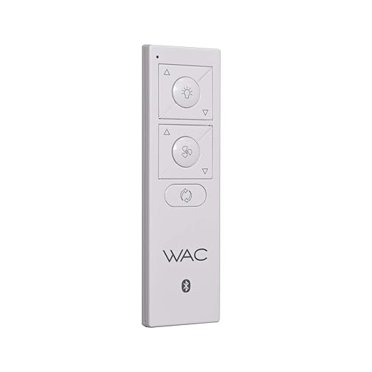 6-Speed Ceiling Fan Wireless Bluetooth Remote Control Wall Cradle in White