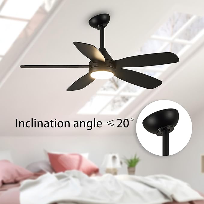 Ceiling Fans with Lights,42 inch Modern Ceiling Fan with App and Remote Control,Reversible DC Motor Ceiling Fans 3CCT Dimmable Noiseless Ceiling Fan for Bedroom,Farmhouse,Indoor/Outdoor Use